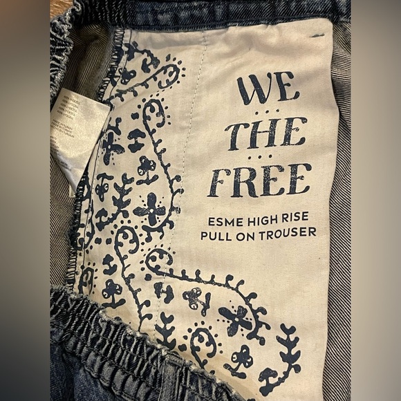 We The Free Dark Blue Esme Trouses Large Cute Super Soft - Picture 12 of 12